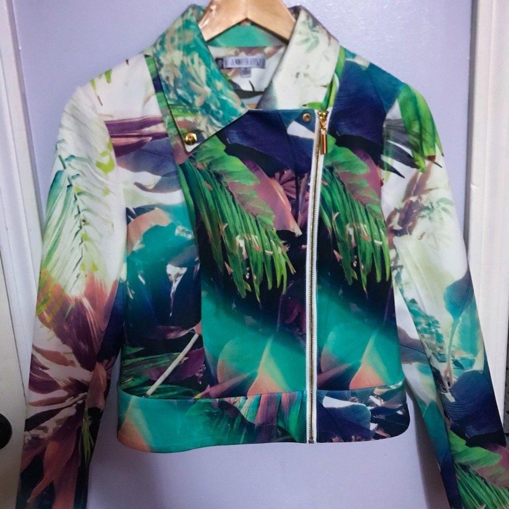 Jennifer, Lopez/blazer pre- owned size (M) floral